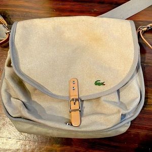 Lacoste Vintage Canvas Crossbody Bag